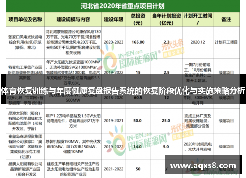 体育恢复训练与年度健康复盘报告系统的恢复阶段优化与实施策略分析